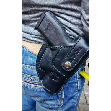 Ready Stock➷ Holster kulit sarung pistol glock 19 92