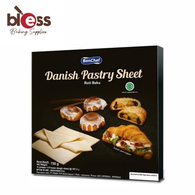 

MAKANAN BEKU / DANISH PASTRY SHEET/PUFF PASTRY SHETT 750GR/WAJIB OJEK!!! NON COD