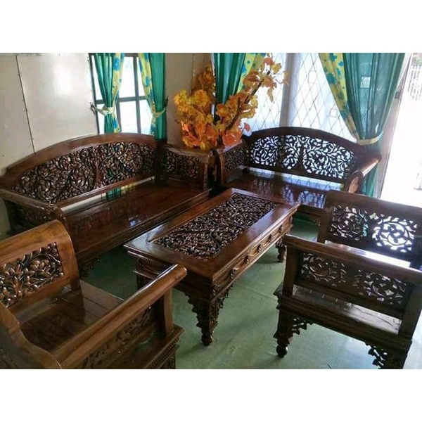 Meja kursi tamu kayu jati/kursi tamu ukiran jepara