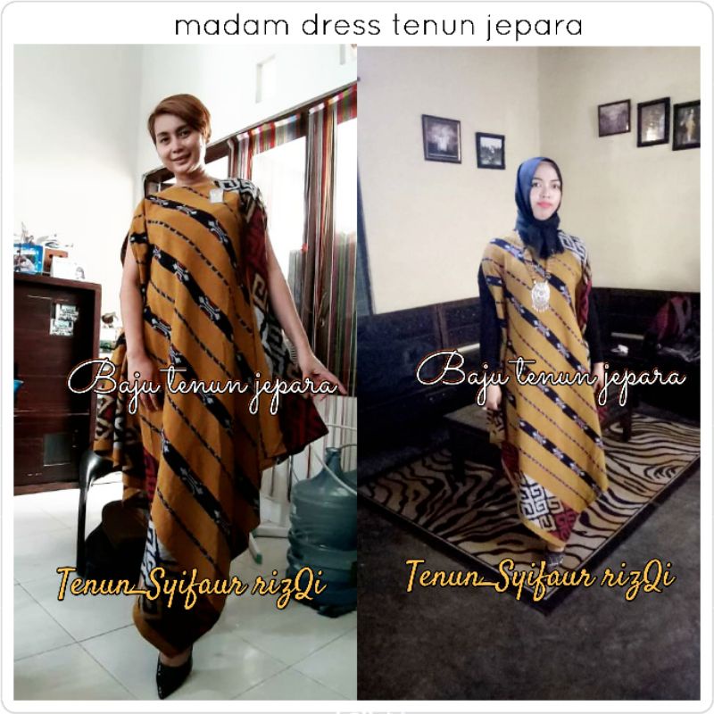 Long dress madam batwing baju tenun jepara DTB111