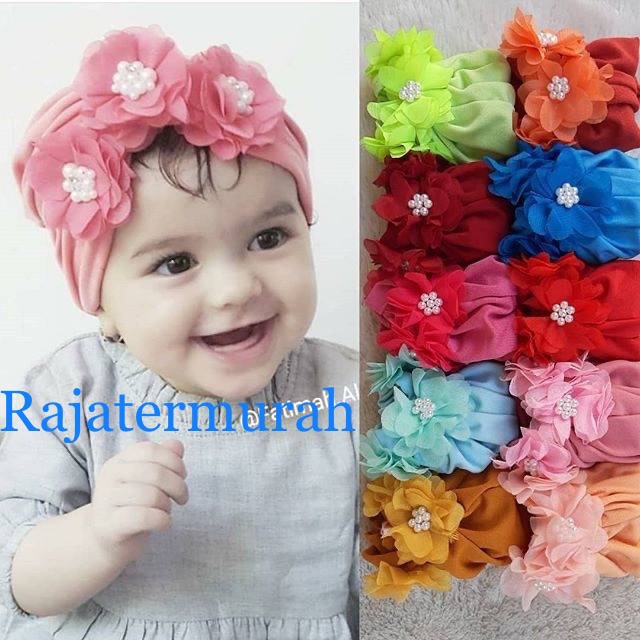 TURBAN FLOWER NEW 0-3thn