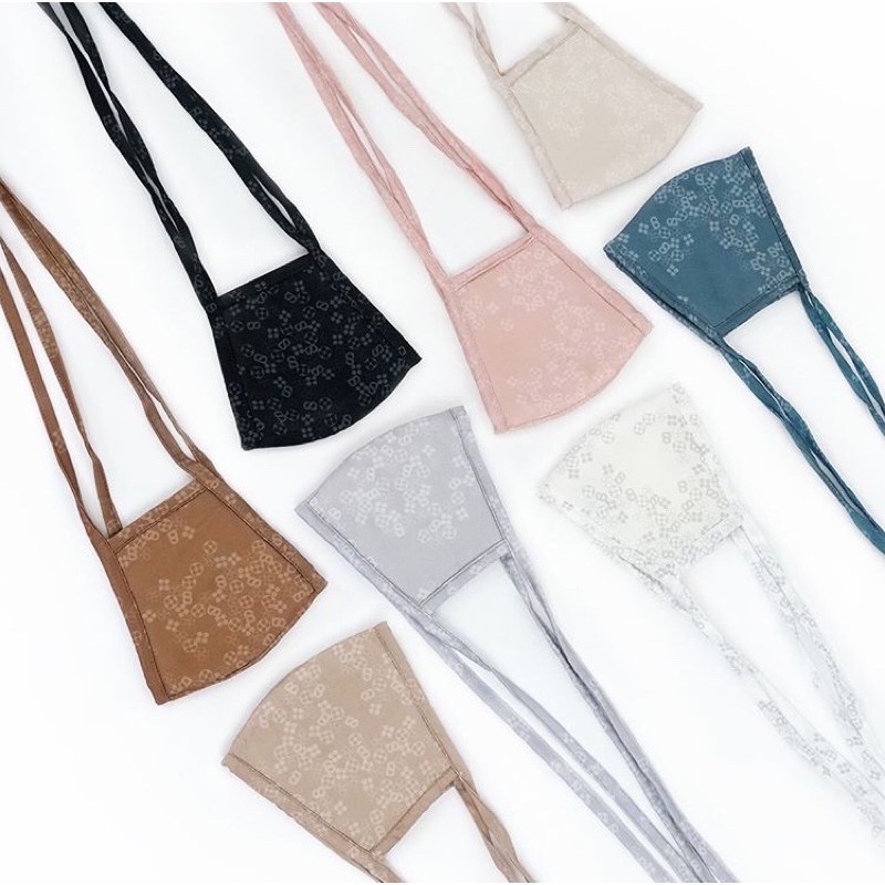 Monogram Face Mask by Buttonscarves