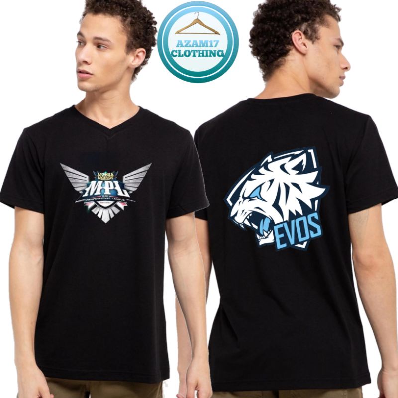 KAOS T-SHIRT DEWASA MOBILE LEGENDS MPL SEASON 8 TIM EVOS/RRQ/ALTER EGO/BIGETRON ESPORT