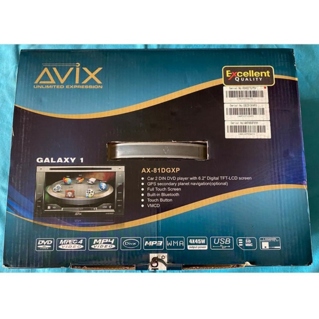 DOUBLE DIN AVIX GALAXY 1 AX-81DGXP