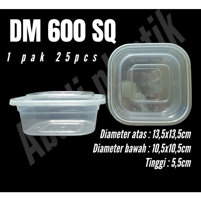 600 SQ DM / THINWALL 600 SQML ISI 25PCS