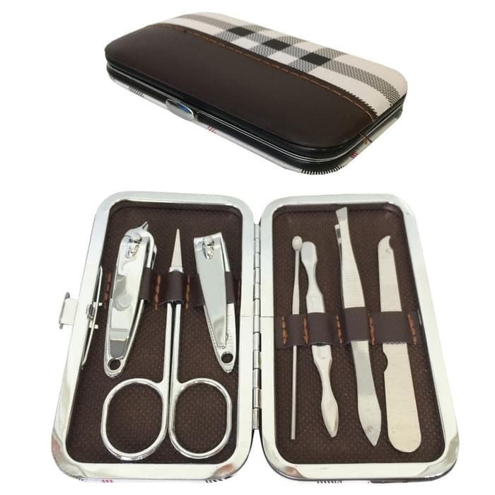 Nail Art Set 7 in 1 Perlengkapan Manicure Pedicure Gunting Kuku Wanita Fashion Style Alat kecantikan