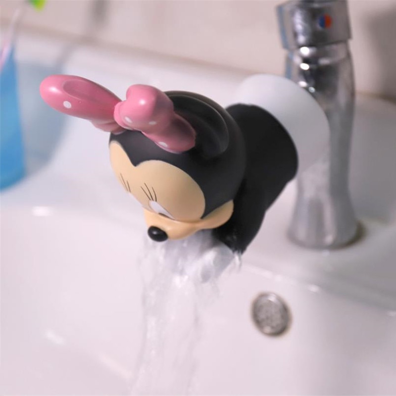 Alat Ekstensi Keran Hemat Air Desain Kartun Minnie Mickey Untuk Cuci Tangan Anak