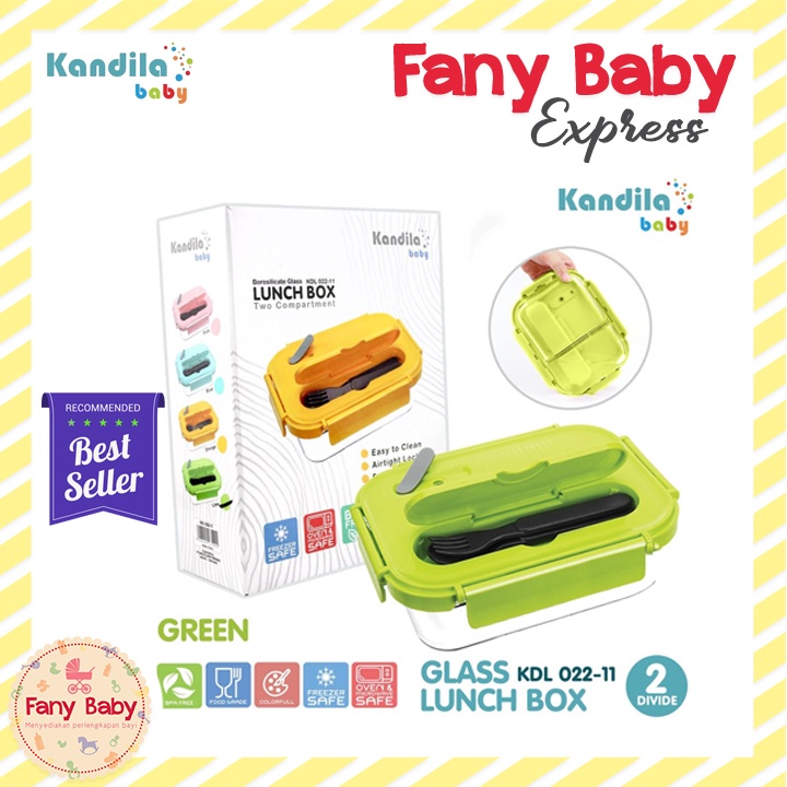 KANDILA GLASS LUNCH BOX 2 DIVIDE / KDL 022-11