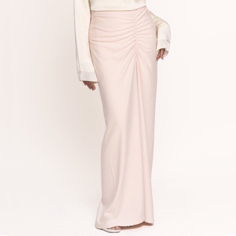 Lafiye Polka Dot Textured Skirt S (Maison de Ficelle)