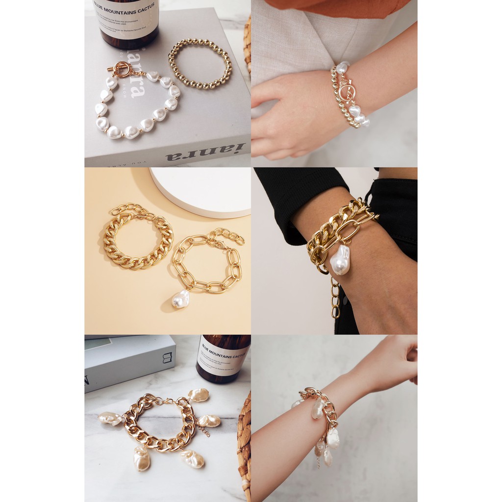 GELANG CHAIN MUTIARA - 1598