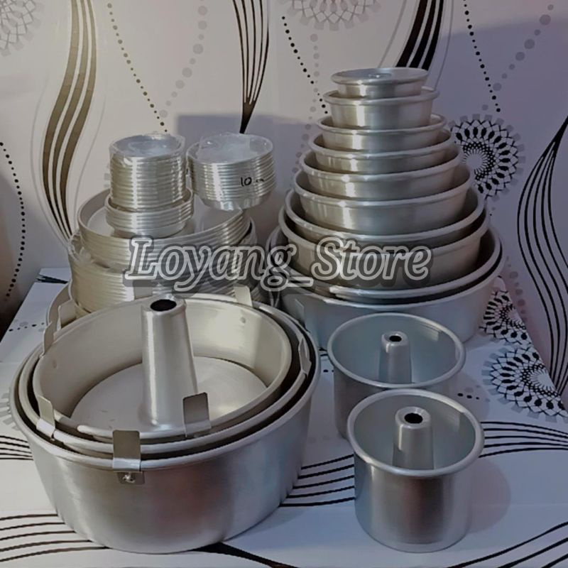 LOYANG CHIFFON SPONGE CAKE LURUS UKURAN 10 12 18 20 22 CM