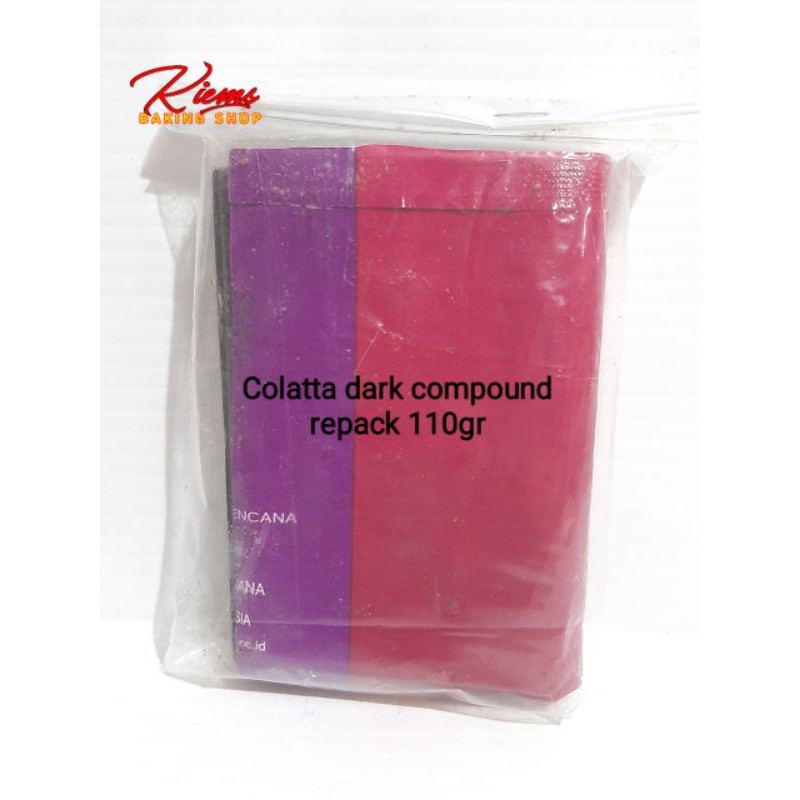 

Coklat merk Colatta Dark Compound repack -/+ 100gr