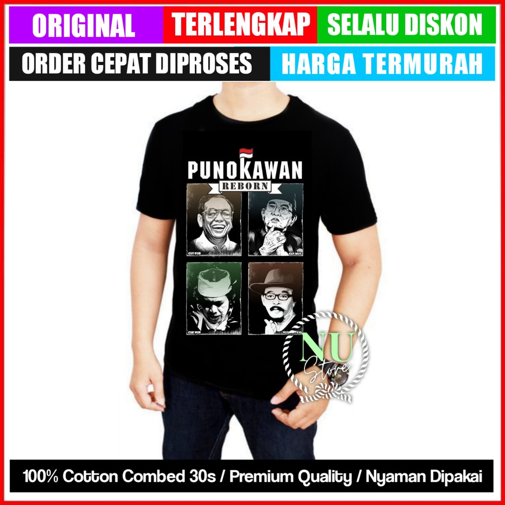 Kaos Maiyah Cak Nun / Kaos Punokawan Reborn / Kaos Cak Nun Sujiwo Tedjo / Kaos Maiyah Original