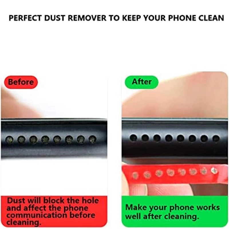 [Harga Grosir]Smart Phone Cleaning Tool Universal Mobile Phone Hole Speaker Dustproof Tape Sticker Dust Removal Glue Multifunction