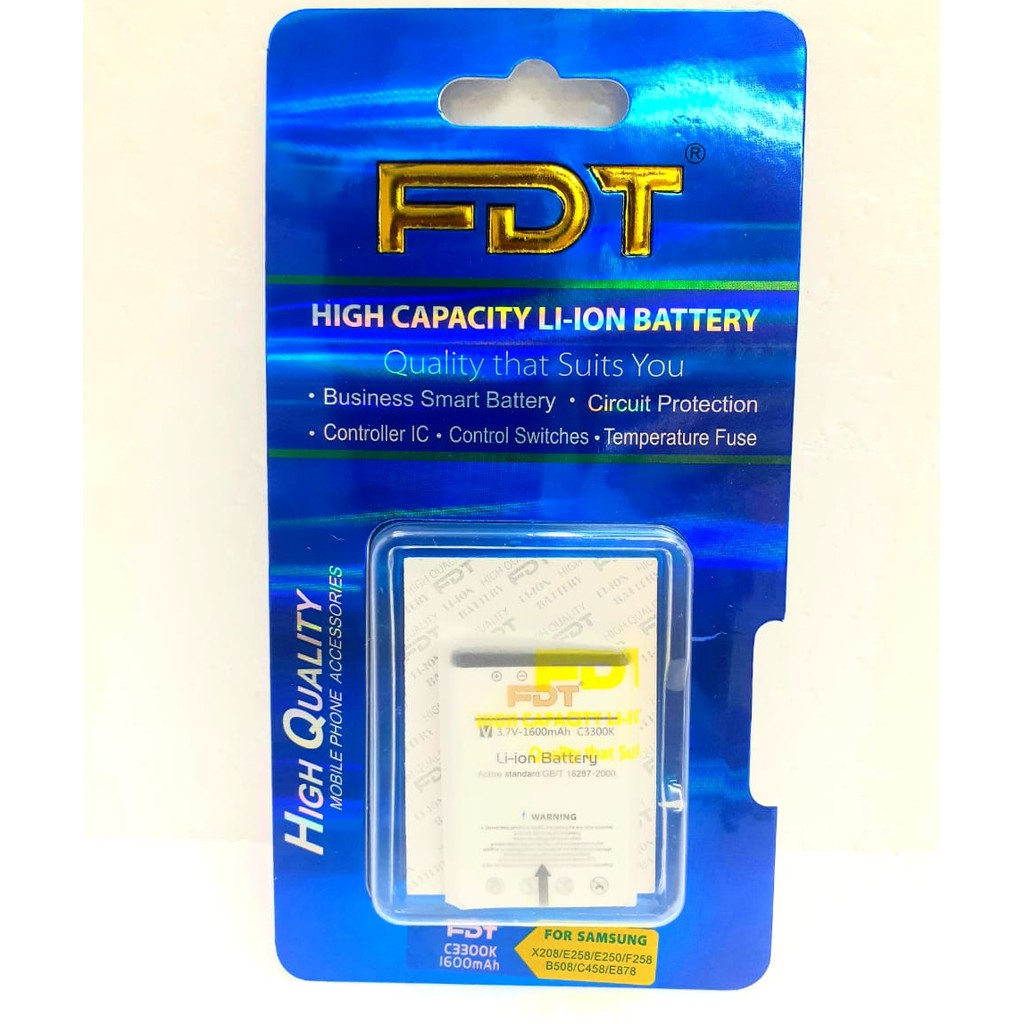Baterai Merk FDT Double Power Samsung C3303/C3300K/Champ
