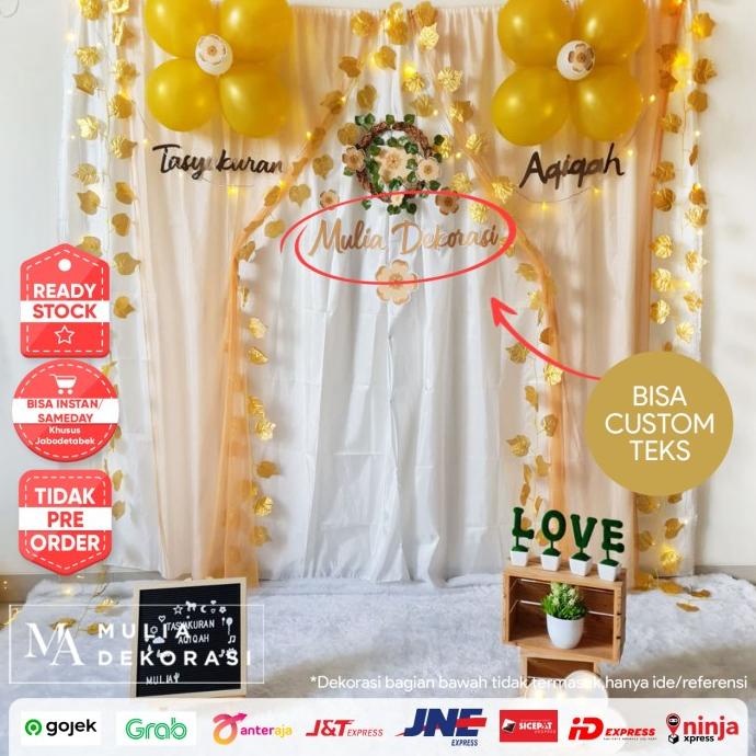 Dekorasi Aqiqah Khitan Syukuran 4 7 Bulan Ulang Tahun Paket Nn