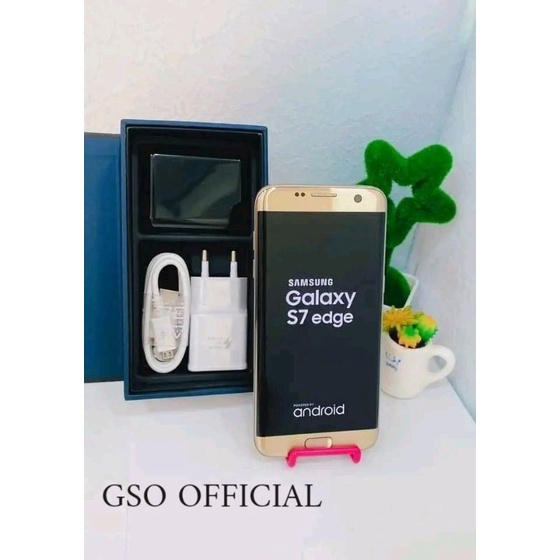 SAMSUNG S7 EDGE FULLSET NO SHADOW NO MINUS ORIGINAL SEIN DUAL SIM PLUS HEADSET-second