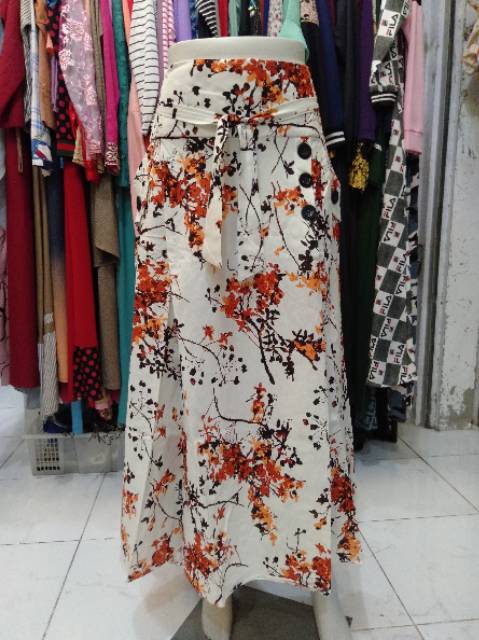 Rok payung katun rok payung motif rok katun motif