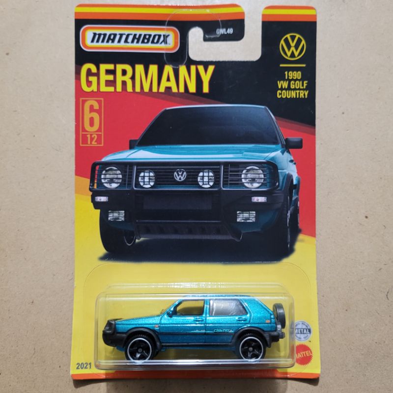 MATCHBOX 1990 VW GOLF COUNTRY / GERMANY [ GREEN ]