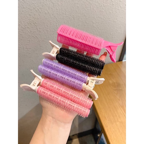 HAIR ROLLER PINS MEMBUAT RAMBUT BERVOLUME / ROLL RAMBUT VOLUME KOREA / KOREAN HAIR VOLUME ROLLERS / ROLL PONI JEPIT / PREMIUM HAIR ROLL VELCRO / JEPIT PONI KOREA 1 SET ISI 2 PCS