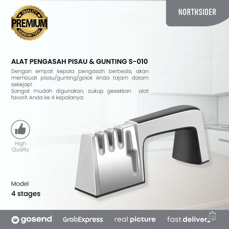 ALAT PENGASAH PISAU - GUNTING | KNIFE SHARPENER 4 STAGES S-010