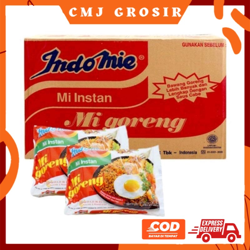 

GRORIS [ 1 DUS] INDOMIE MI GORENG DUS ISI 40 PCS | INDOMIE AYAM BAWANG DUS ISI 40 PCS