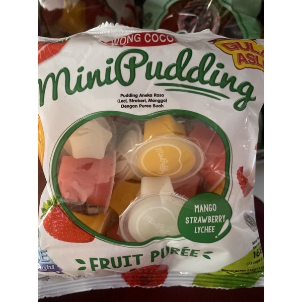 Wong Coco Mini Pudding isi 12cup/168gr