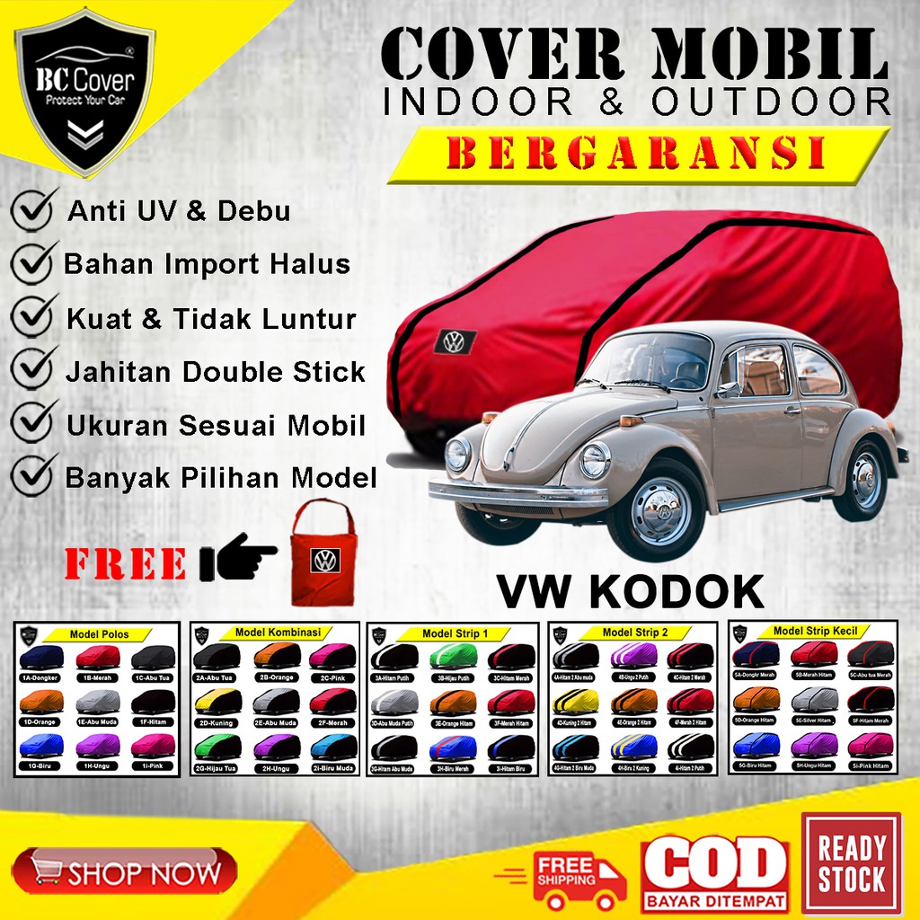 Cover Body Mobil VW Kodok Sarung Mobil VW Kodok Selimut Mantel Tutup Pelindung Jas Mantol Kerudung Penutup Volkswagen Beetle Outdoor