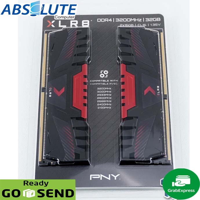 PNY 16GB Kit DDR4 3200Mhz Original Ram Longdimm PC3200 3200 2x8 GB 8x2
