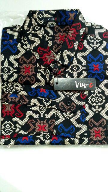 Brotherrocks Kemeja Batik Pria Torpedo Hitam