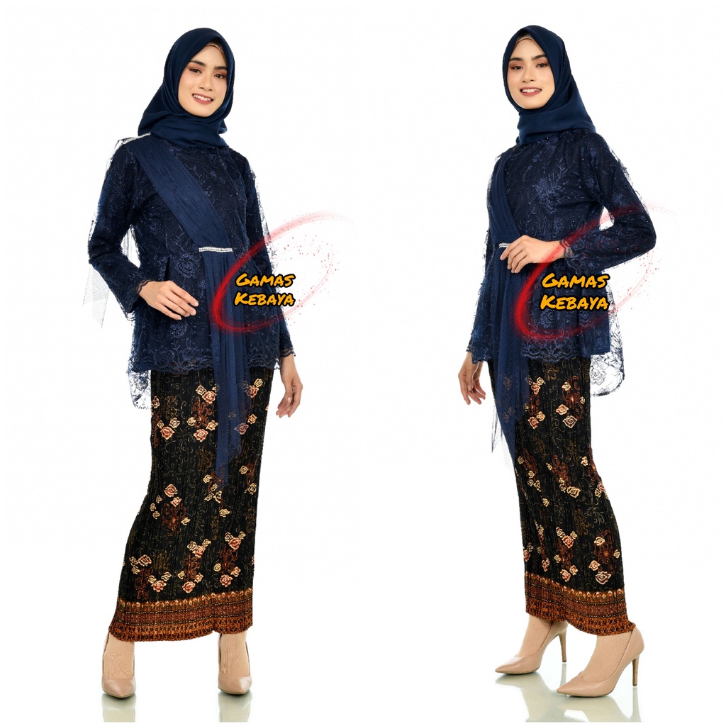 (REALPICT) SETELAN BLOUSE AMALIA SELENDANG MODERN ~ KEBAYA AURORA SELENDANG TILLE ~ SETELAN KEBAYA MODERN ~ KEBAYA AKAD /ATASAN KEBAYA TUNIK / TUNIK TULLE / KEBAYA MODERN AURORA SELENDANG