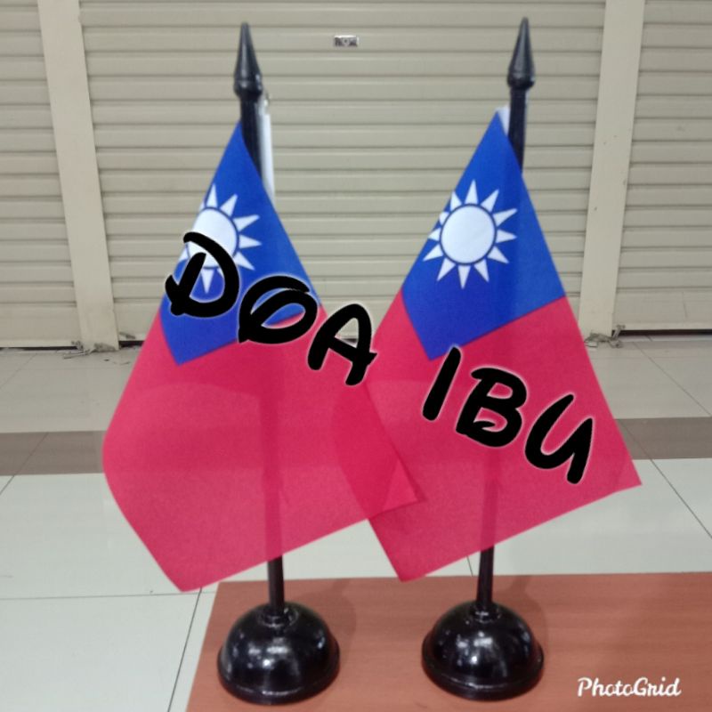 

best seller tiang kayu meja+bendera TAIWAN ready stock