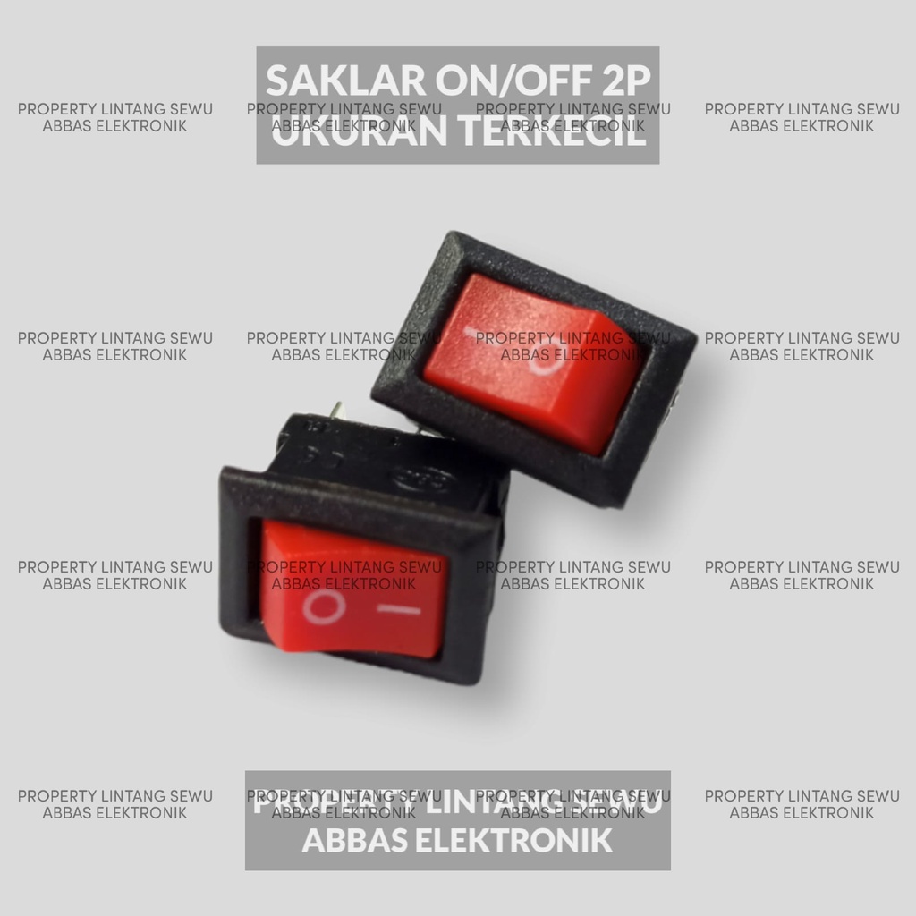 SAKLAR POWER HITAM Rocker switch 2 pin saklar 2 kaki karaoke UKURAN TERKECIL