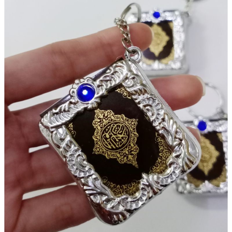 Gantungan kunci Al Quran Silver/Gold isi 12pcs