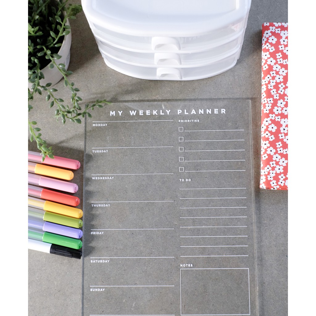 

Akrilik planner - My Weekly Planner