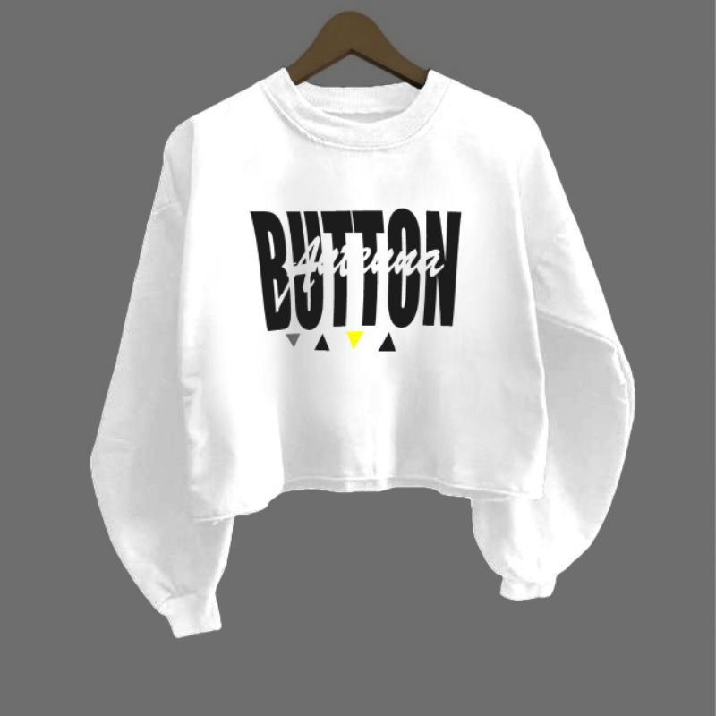 SWEATER CROP FLEECE BUTTON (LD 110) / COMFORD ZONE / GRYFINDOR