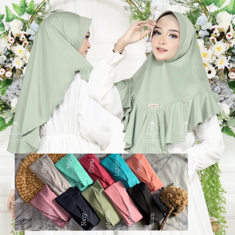 hijab jersey arina/jersey laluna import