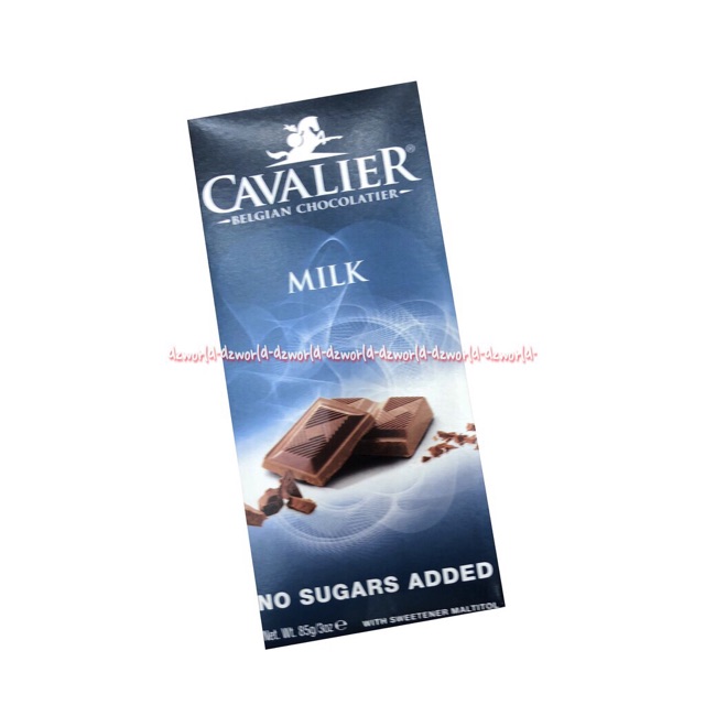 Cavalier Dark Milk Hazelnut 85gr No Sugar Added Coklat Tanpa Gula Cokelat Bar Aman Untuk Diabetes