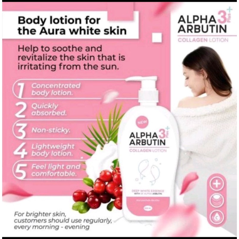 Alpha Arbutin Collagen 3 plus Body Lotion