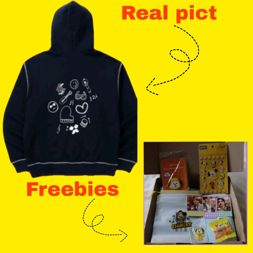 jaket Hoodie un-off permission to dance on stage in Seoul 2 ( JAHITAN OBRAS LUAR)/HOODIE PERMISSION 