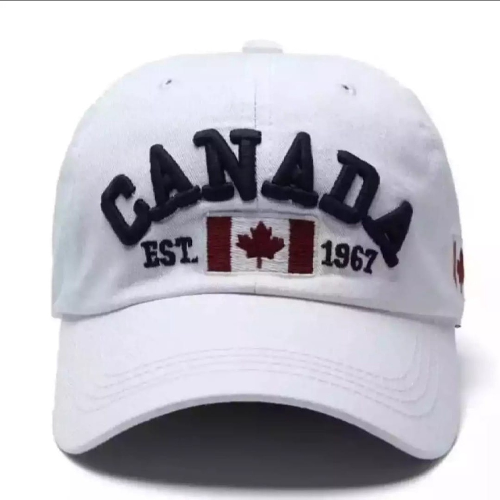 NEW TOPI baseball CANADA pria &amp; wanita import premium nyaman &amp; elegant model terbaru BISA BAYAR DI TEMPAT ( COD )