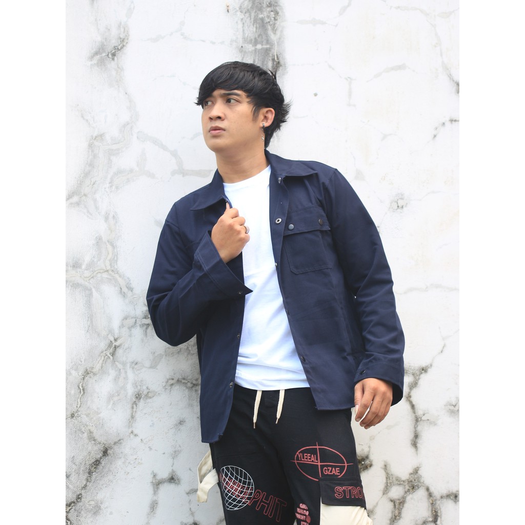 (Bisa COD) Jaket Semi Parka Kanvas TR//Trucker Canvas//Jaket Kanvas//Jacket Canvas-7