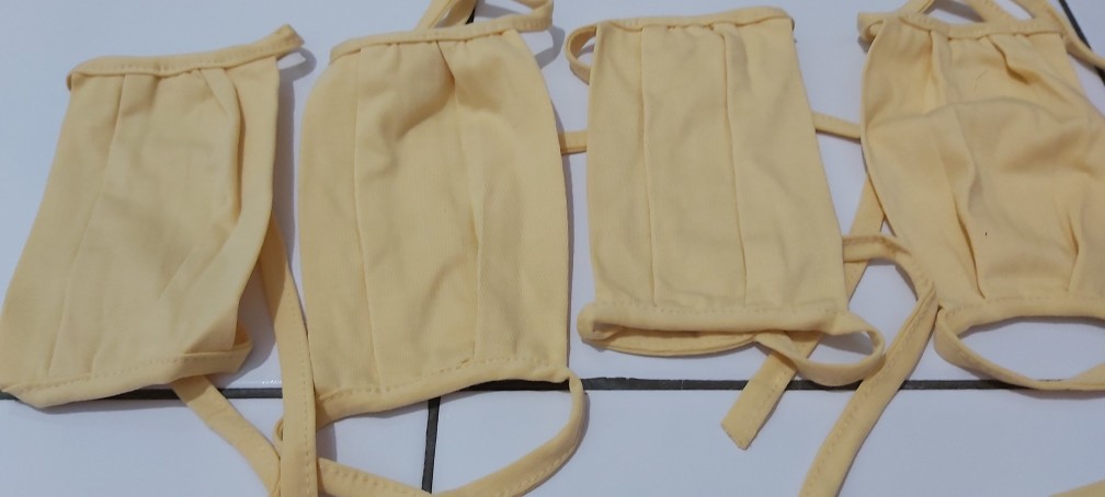 Masker Kain Kaos Nyaman, 2 Lapis Bisa Selip Tissue