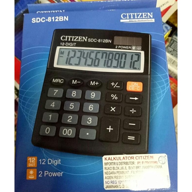 

Kalkulator Citizen Sdc 812 Bn 12 Asli
