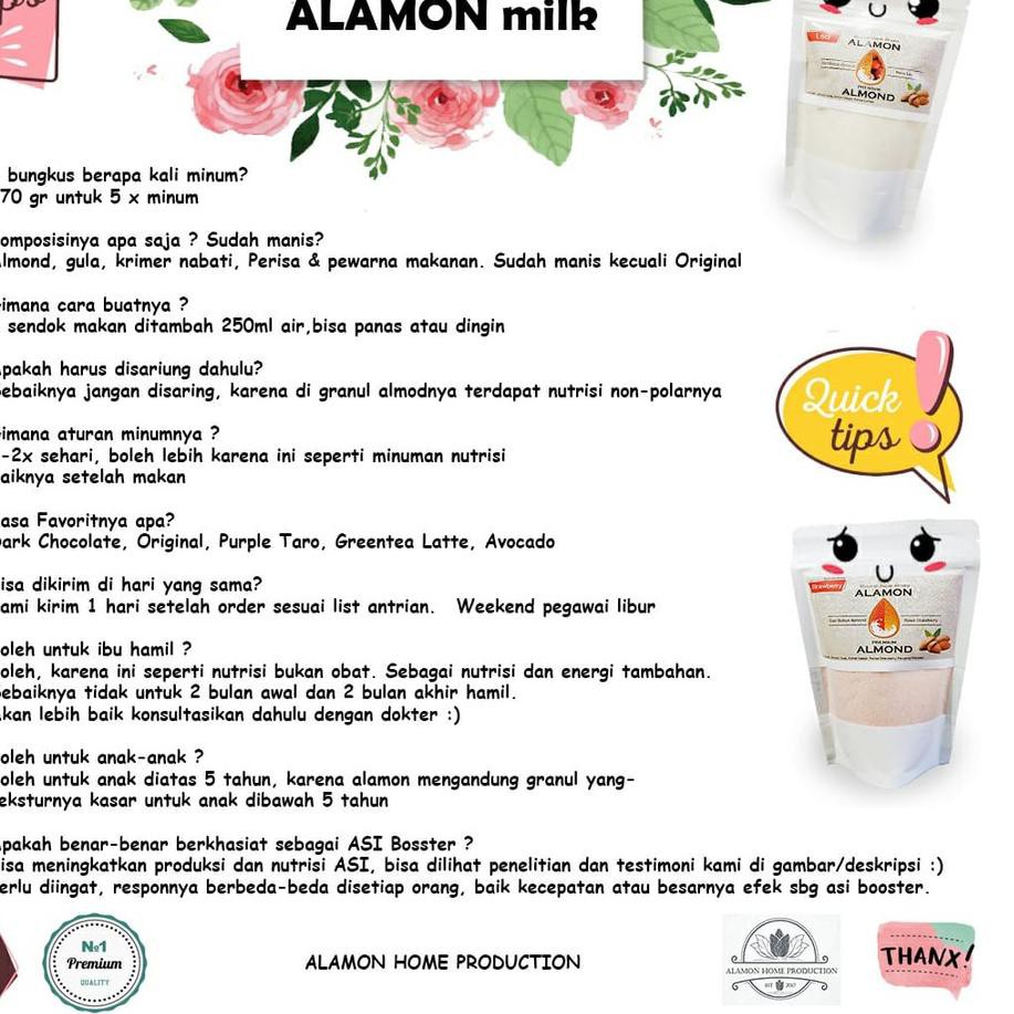 

TERLARIS<> Susu Alamon Almond Dark Chocolate Coklat Milk Nutrisi Pelancar Asi Booster Asi Ibu Hamil