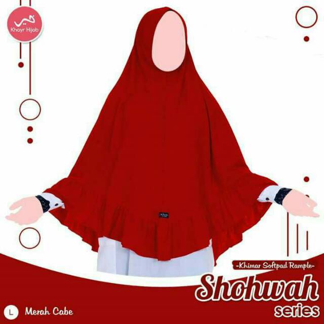 SHOHWAH SERIES BY KHAYR HIJAB | KHIMAR JUMBO | PET ANTEM | JILBAB KAOS MURAH | JILBAB REMPEL