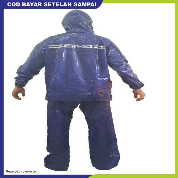 Jas Hujan Karet PCV Original GMA Raincoat Legenda kyk Axio Europe  ALLSIZE BIRU