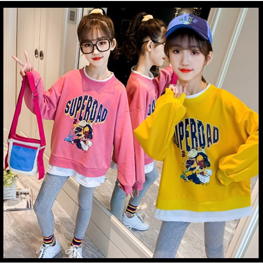 Girlset SUPEROAD - Setelan Anak Perempuan cewek tanggung teenager import branded