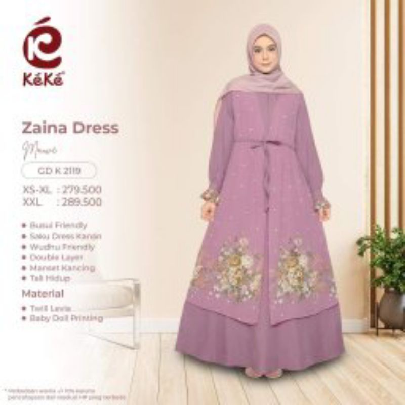 Gamis Keke Mewah Terbaru Keke Zaina Dress