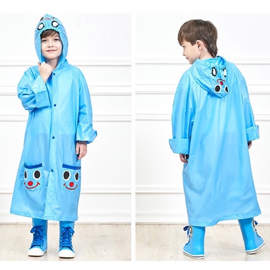 Jas Hujan Anak Karakter Cartoon Animal Children Waterproof Raincoat